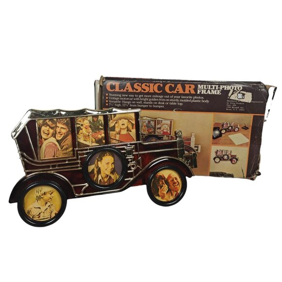Vintage Classic Car Multi-Photo Picture Frame Retro - Picture 1 of 6